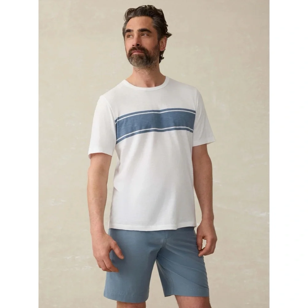 Faherty All Day Shorts 9” Inseam Pockets Drawstring Vacation Sz 38